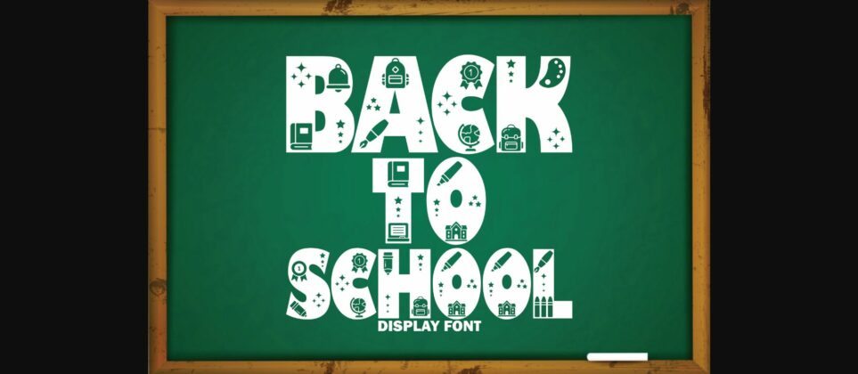 Back to School Font Poster 3