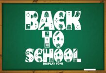 Back to School Font Poster 1