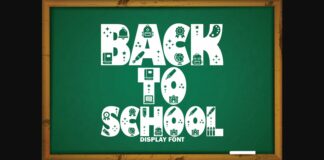 Back to School Font Poster 1