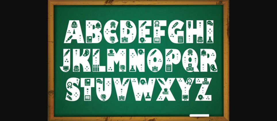 Back to School Font Poster 4