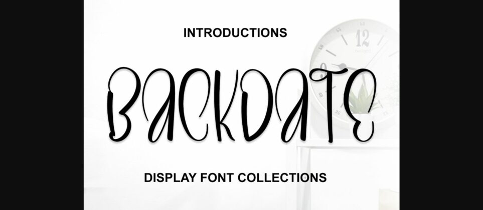 Backdate Font Poster 3