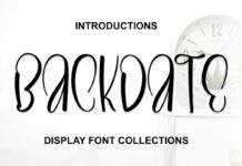 Backdate Font Poster 1