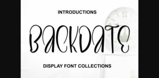 Backdate Font Poster 1