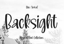 Backsight Font Poster 1