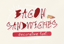 Bacon Sandwiches Font Poster 1