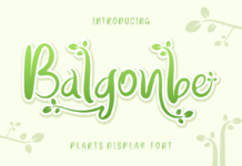 Balgonbe Font Balgonbe Font Poster 1