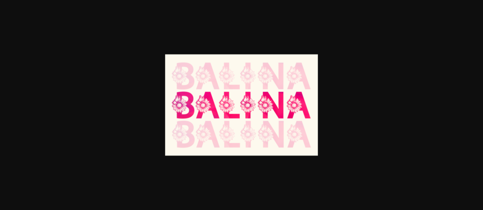 Balina Monogram Font Poster 6
