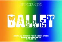 Ballet Font Poster 1