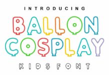 Ballon Cosplay Font Poster 1