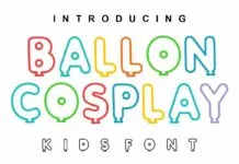 Ballon Cosplay Font Ballon Cosplay Font Poster 1