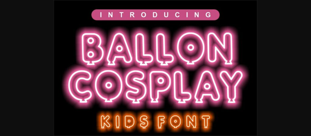 Ballon Cosplay Font Poster 4