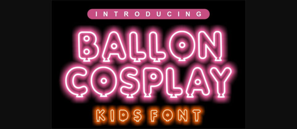 Ballon Cosplay Font Poster 2