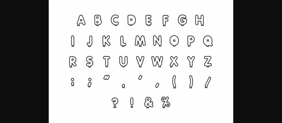 Ballon Cosplay Font Poster 6