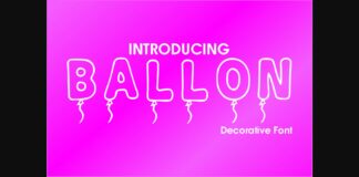 Ballon Font Poster 1