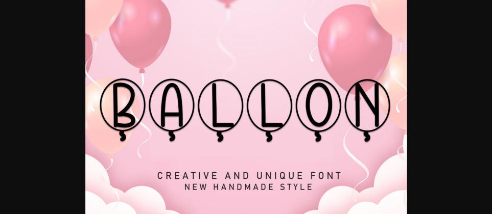 Ballon Font Poster 3