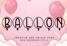 Ballon Font Poster 1