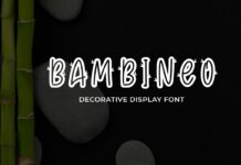 Bambineo Font Poster 1