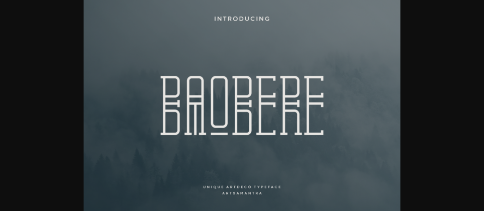Baobere Font Poster 3