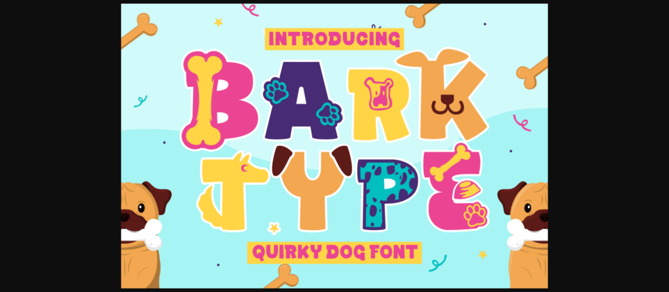 Bark Type Font Poster 3