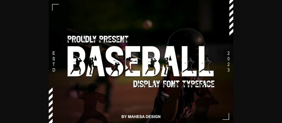 Baseball Font Poster 3