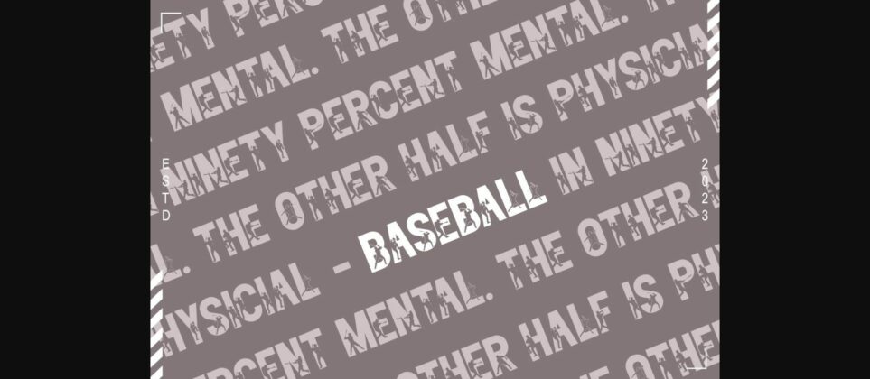 Baseball Font Poster 5