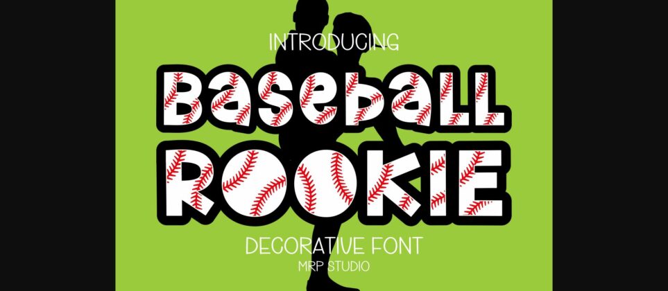 Baseball Rookie Font Poster 3