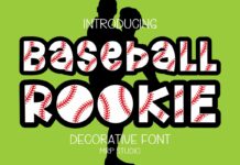 Baseball Rookie Font Poster 1