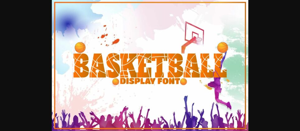 Basketball Font Poster 3