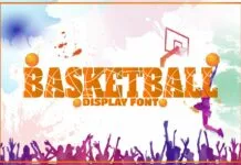 Basketball Font Basketball Font Poster 1
