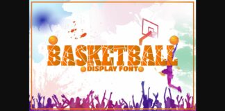 Basketball Font Poster 1