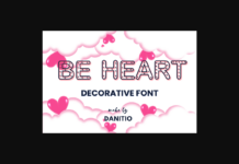 Be Heart Font Poster 1