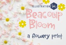 Beacoup Bloom Font Poster 1