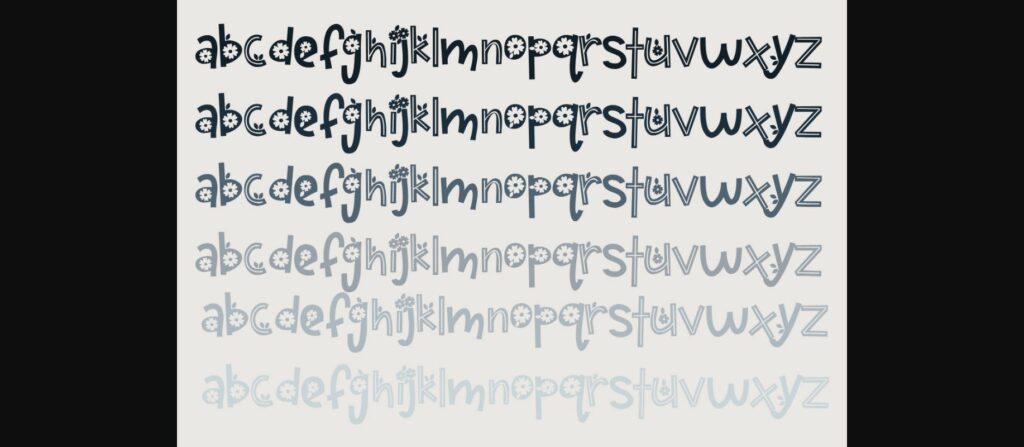 Beacoup Bloom Font Poster 7