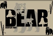 Bear Font Poster 1