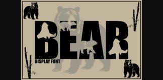 Bear Font Poster 1