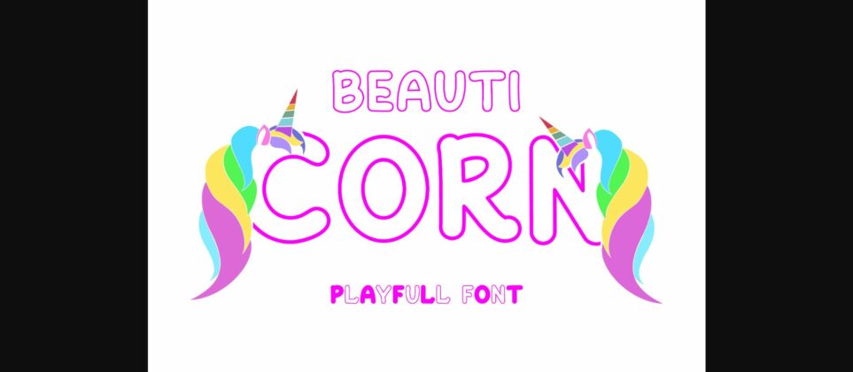 Beauticorn Font Poster 4