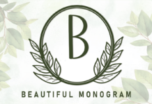 Beautiful Monogram Font Poster 1