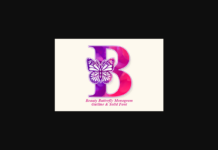 Beauty Butterfly Monogram Font Poster 1