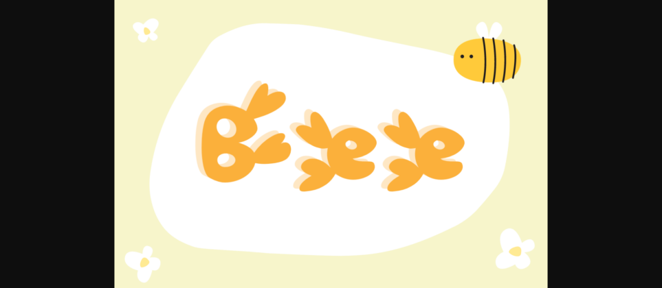Bee Font Poster 3