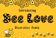 Bee Love Font Poster 1