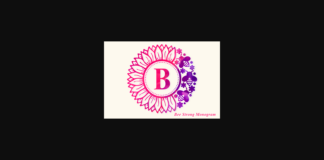 Bee Strong Monogram Font Poster 1