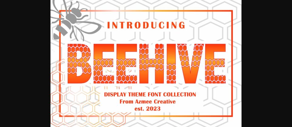 Beehive Font Poster 3