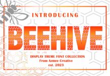 Beehive Font Poster 1