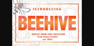 Beehive Font Poster 1