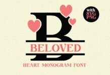 Beloved Monogram Font Poster 1