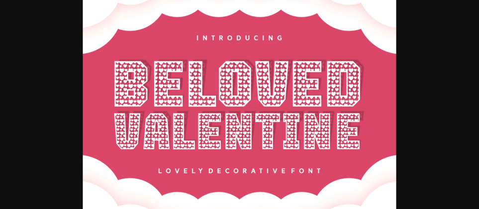 Beloved Valentine Font Poster 3