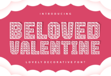 Beloved Valentine Font Poster 1