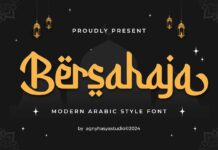 Bersahaja Font Poster 1