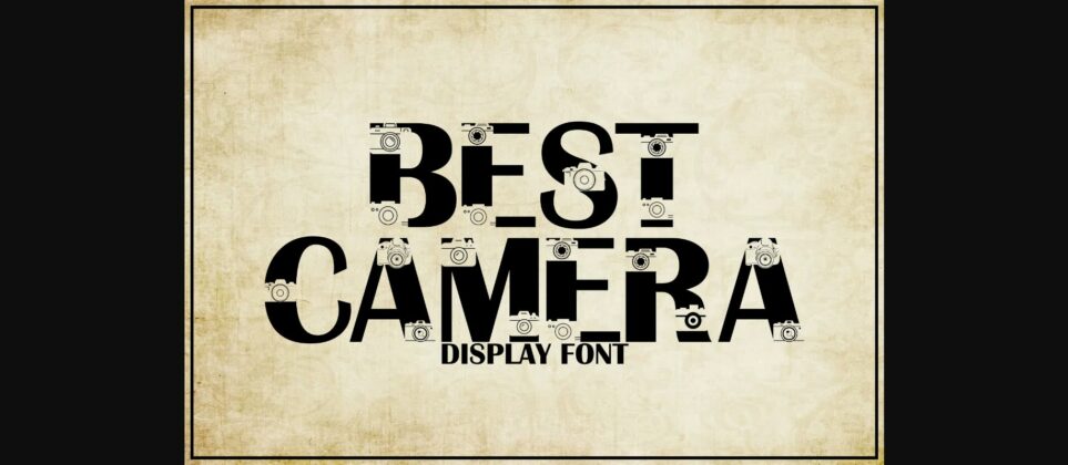 Best Camera Font Poster 3