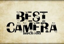 Best Camera Font Poster 1